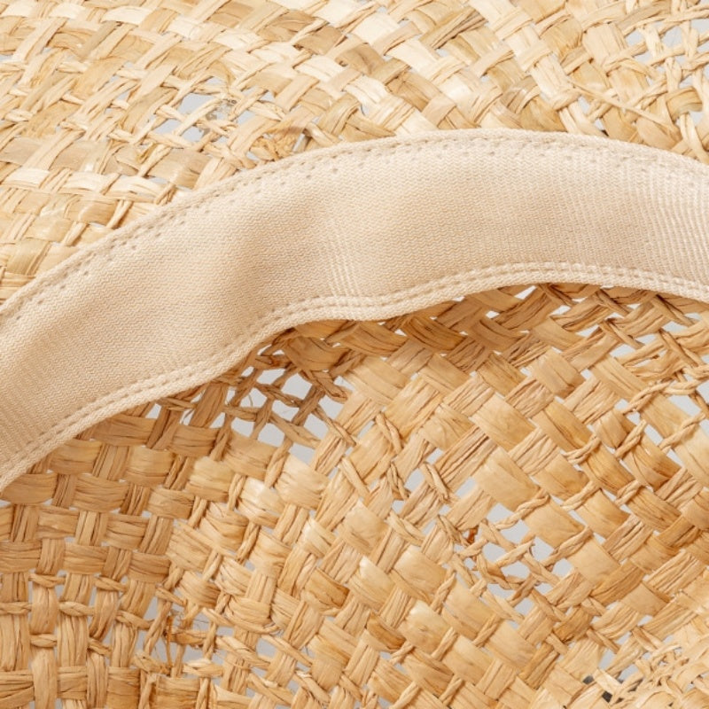 Straw Cowboy Hat with Windbreak Rope