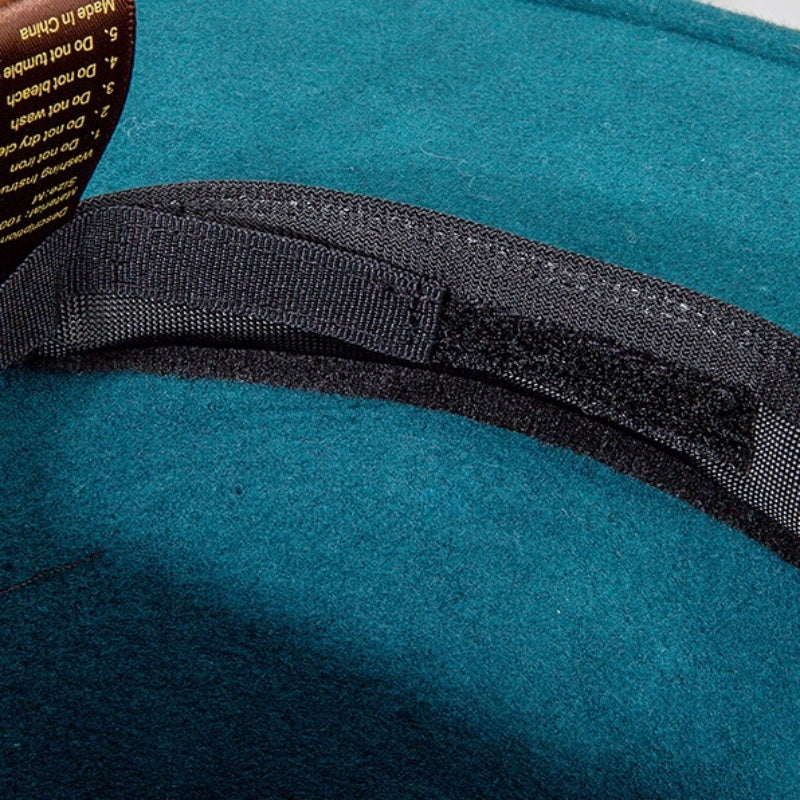 Felt Wide Brim Top Hats with Interwoven Line Splicing Webbing