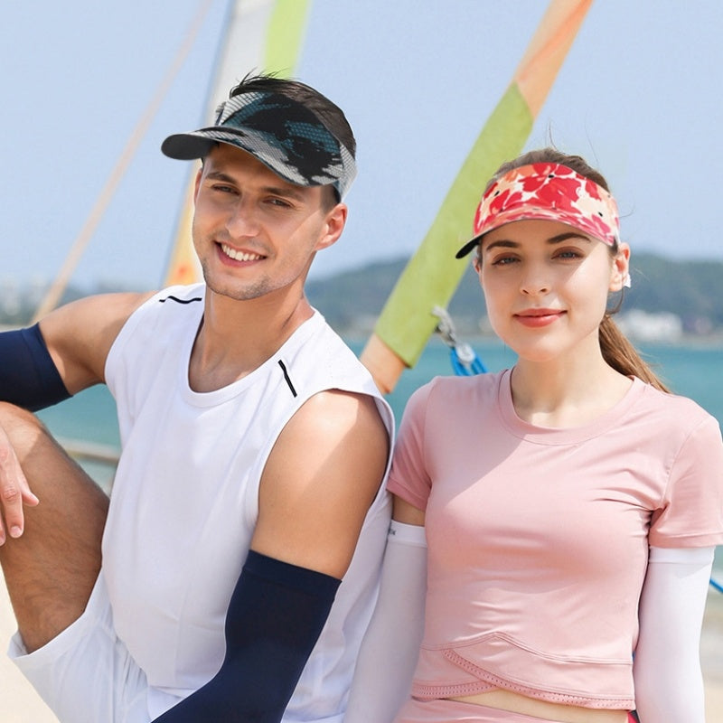 Quick-Drying Printed Sun Hat with Empty Top