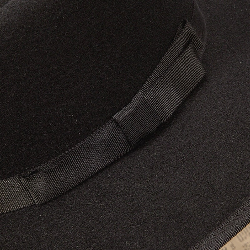 Felt Top Hat with Bow Webbing