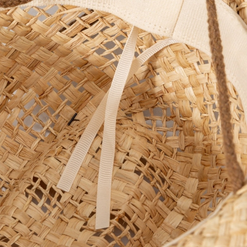 Straw Cowboy Hat with Windbreak Rope