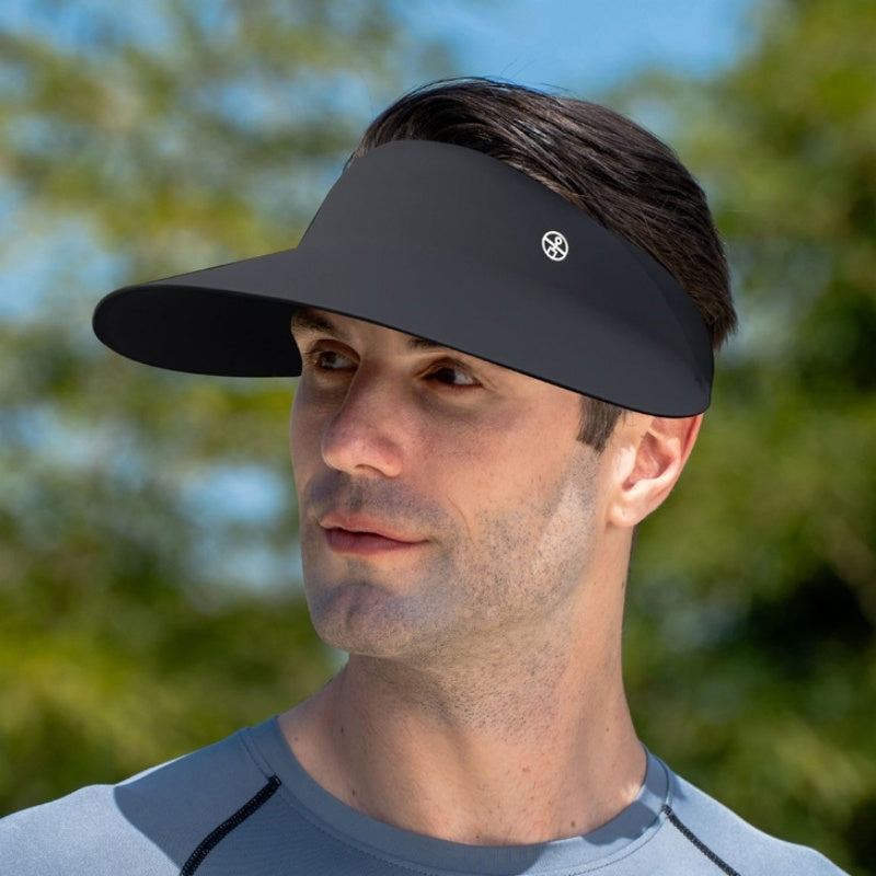 Extended Brim Quick-Drying Sun Hat with Empty Top