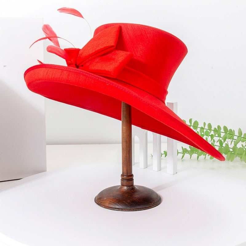 Exaggerated Top Hat with Big Bow