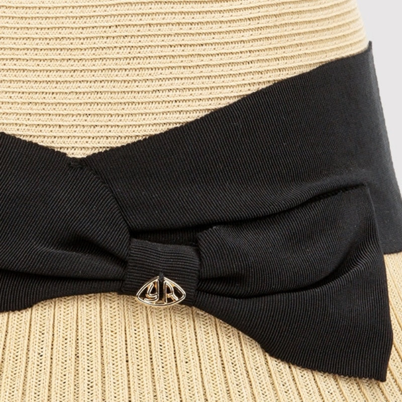 Sun Hat Cloche Hat with Bow Webbing