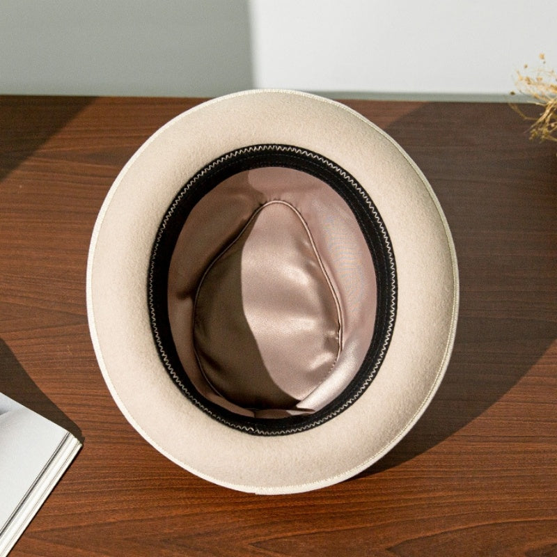 Felt Cowboy Hat with Patch Decoration