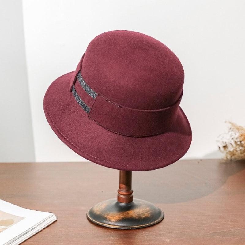 Felt Top Hat with Beaded Decoration