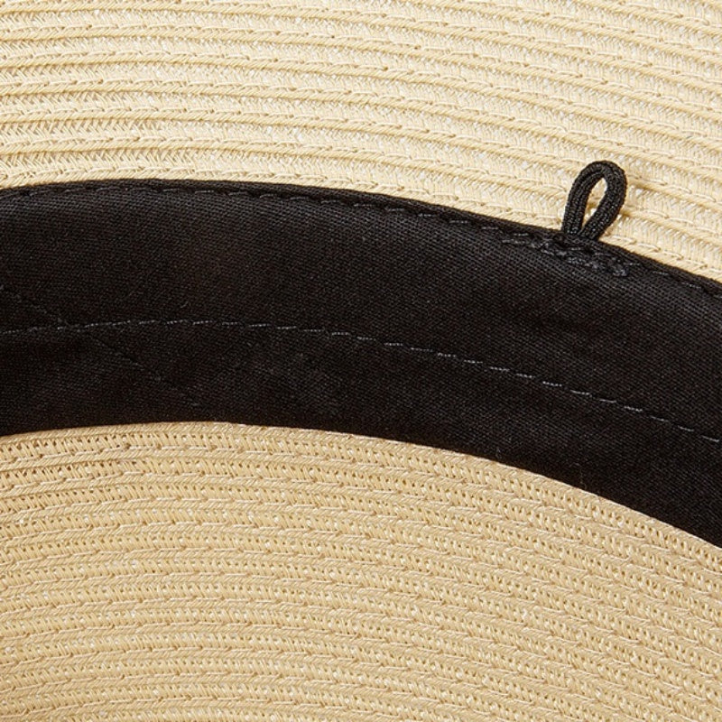 Straw Hat Sun Hat with Big Bow