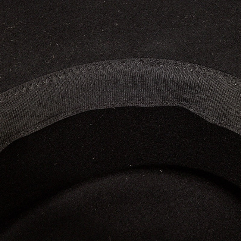 Felt Wide Brim Top Hats with Bow Webbing