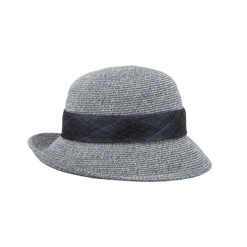 Straw Hat Bucket Hat with Bow