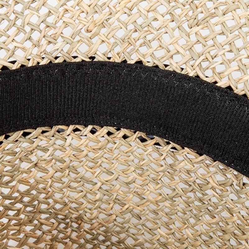 Straw Hat Sun Hat with Decorative Band