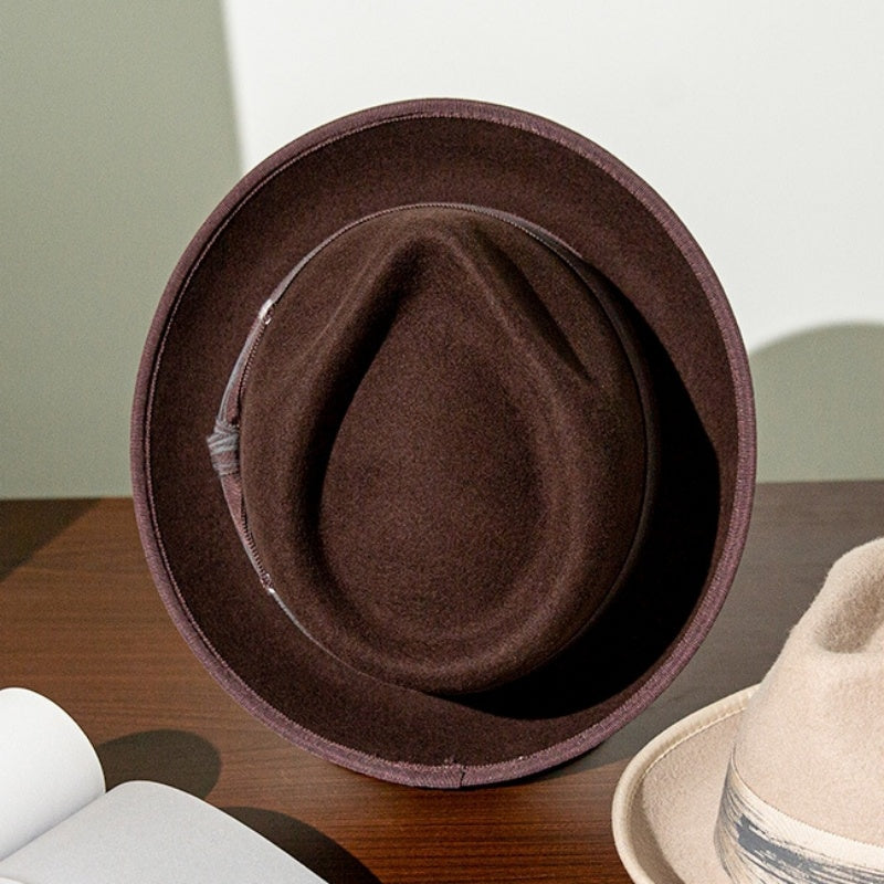 Felt Cowboy Hat with Patch Decoration