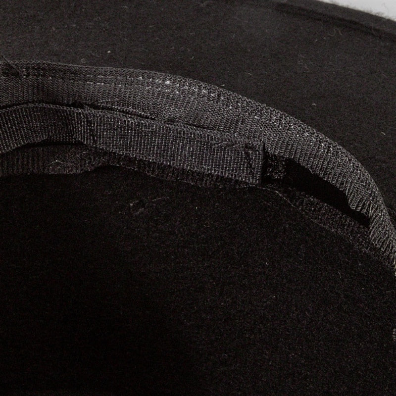 Felt Wide Brim Top Hats with Bow Webbing
