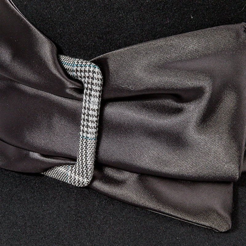 Felt Top Hat with Bow Ribbon