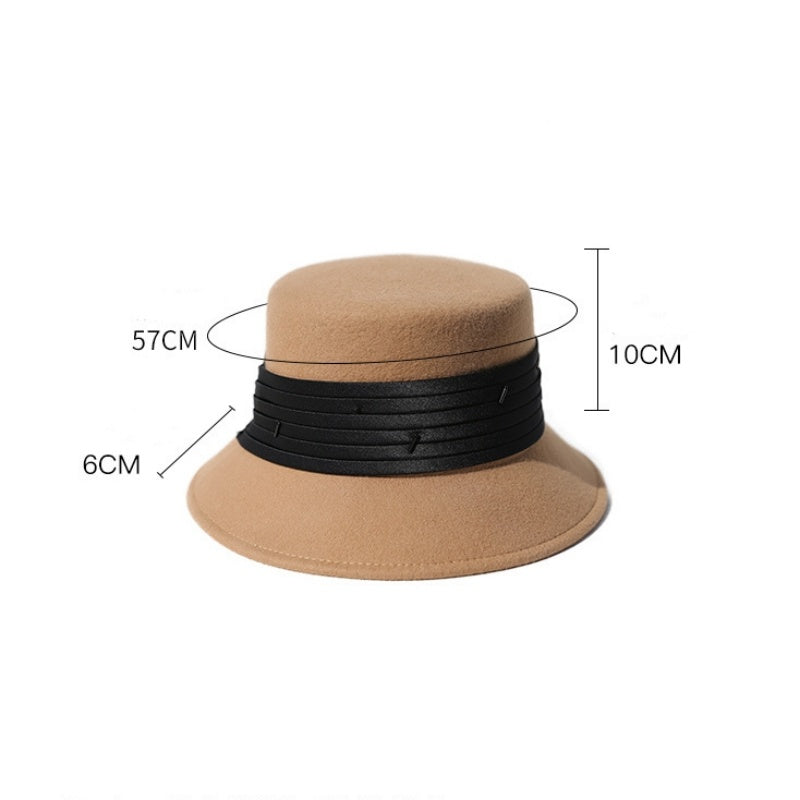 Felt Bucket Hats with Ribbon