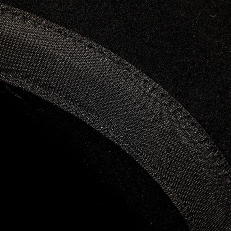 Felt Top Hat with Webbing and Feather
