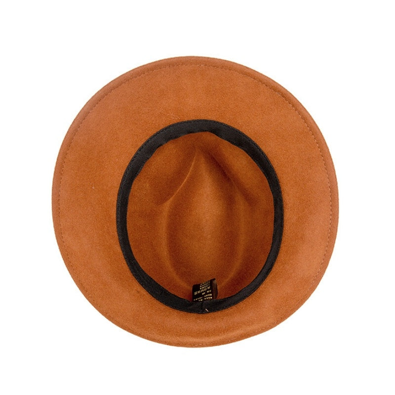 Felt Rolled Edge Top Hat with Felt Bow