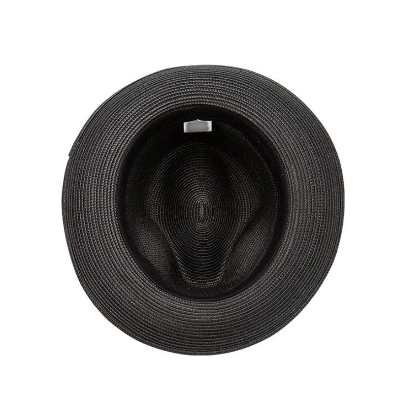 Rolled Edge Top Hat Sun Hat with Bow Webbing