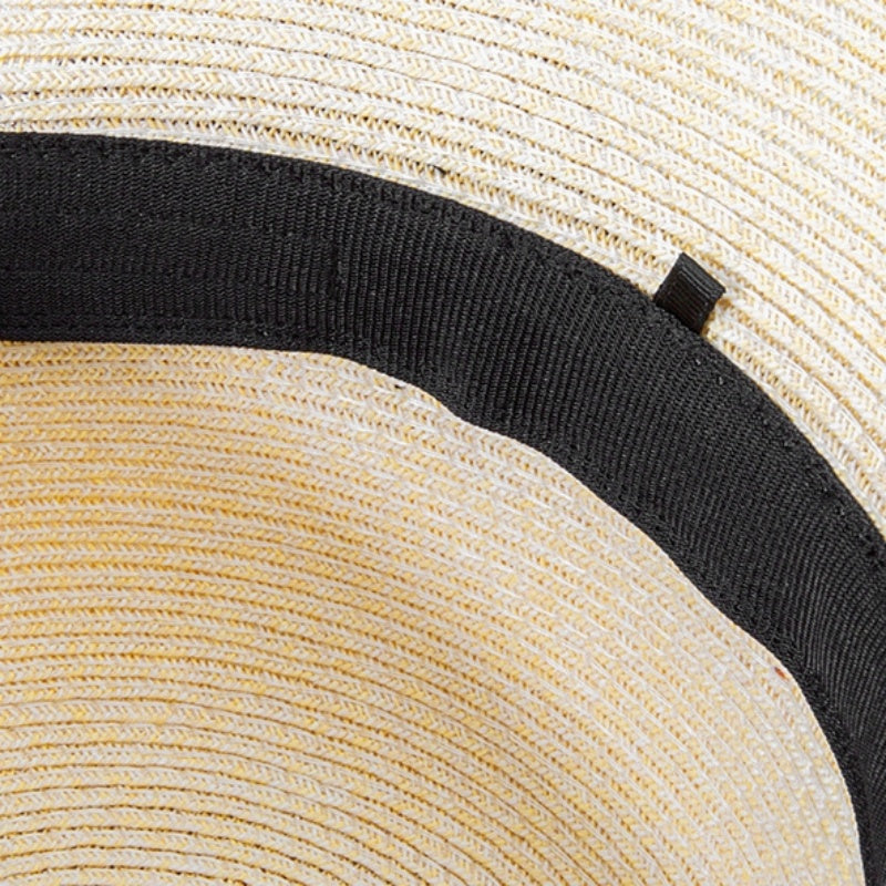 Straw Hat Bucket Hat with Bow