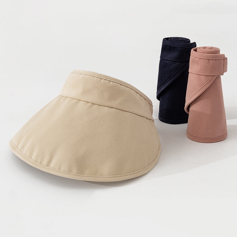 Cotton Foldable Sun Hat with Empty Top