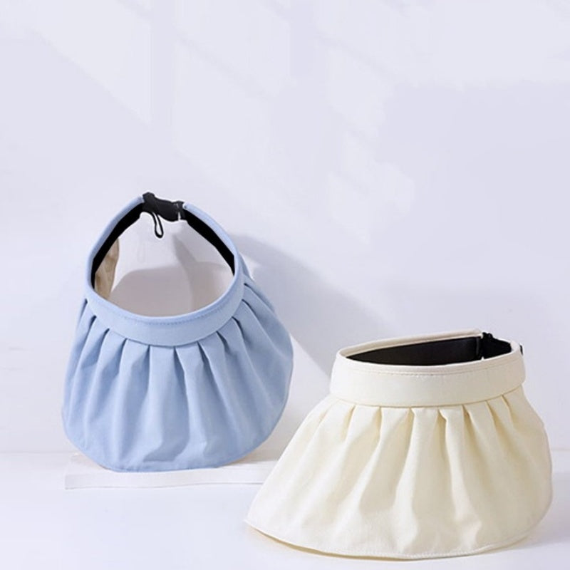 Foldable Shell Sun Hat with Empty Top