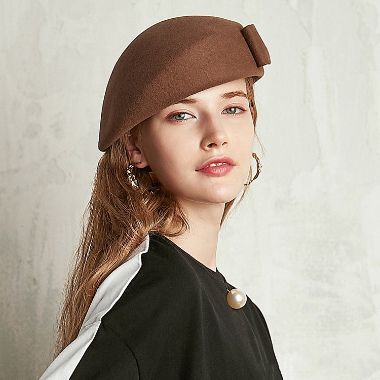 Simple Stewardess Beret with Bow