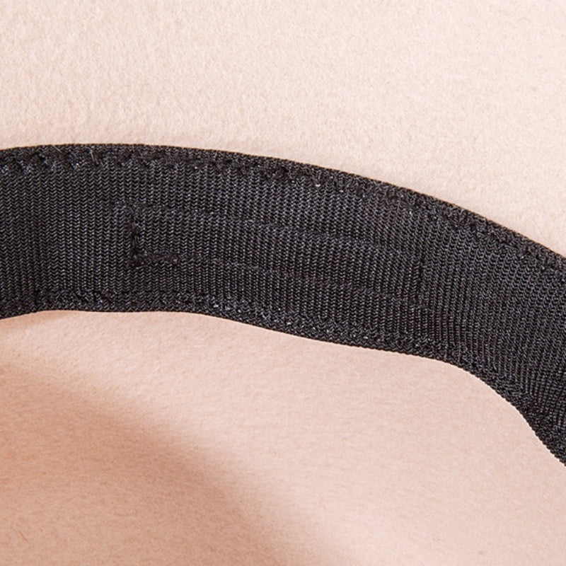 Felt Top Hat with Webbing and Pearl