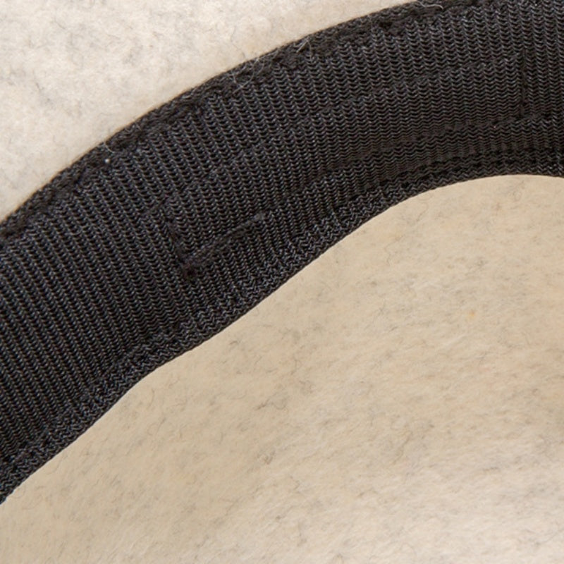 Felt Top Hat with Bow Webbing and Feather