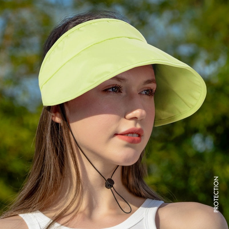 Foldable Sun Hat with Empty Top