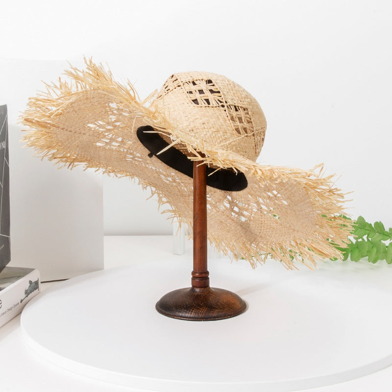 Hollow-carved Wide Brim Sun Hat