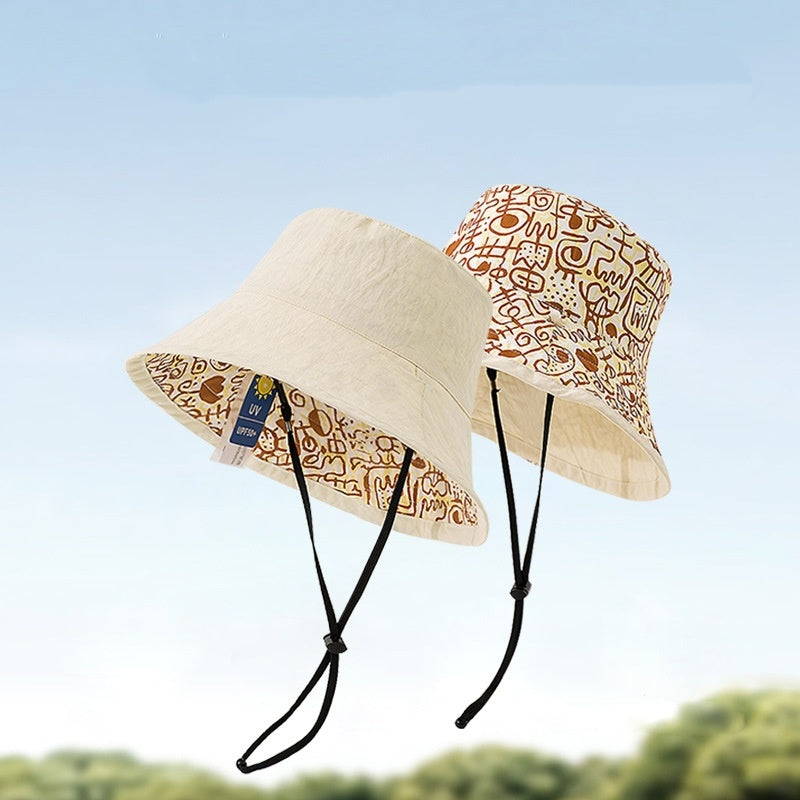 Double-Sided Printed Sun Hat Bucket Hat