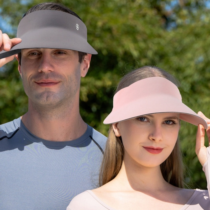Extended Brim Quick-Drying Sun Hat with Empty Top