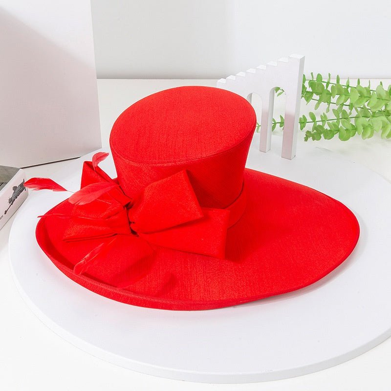 Exaggerated Top Hat with Big Bow