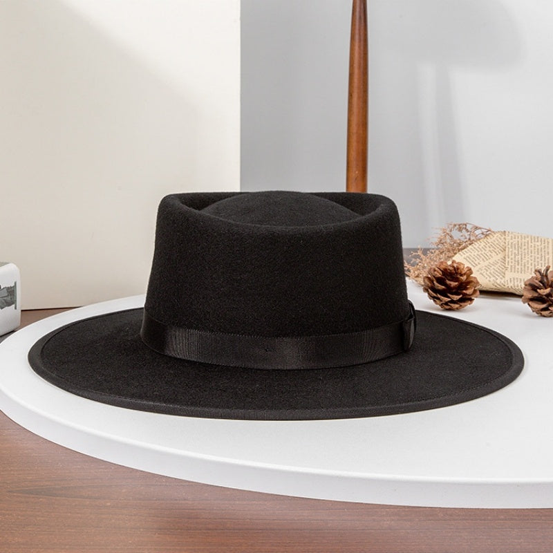 Felt Top Hat with Bow Webbing