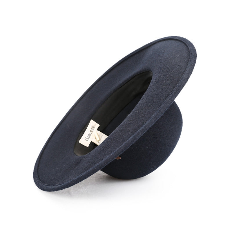 Felt Domed Wide Brim Top Hat