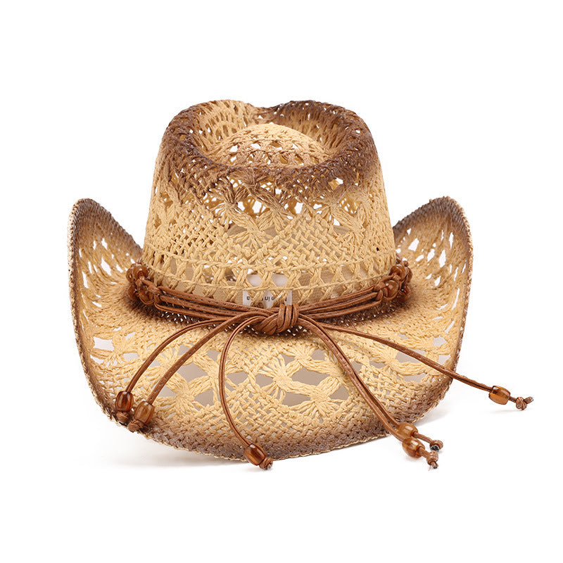 Cowboy Hollowed-out Straw Hat