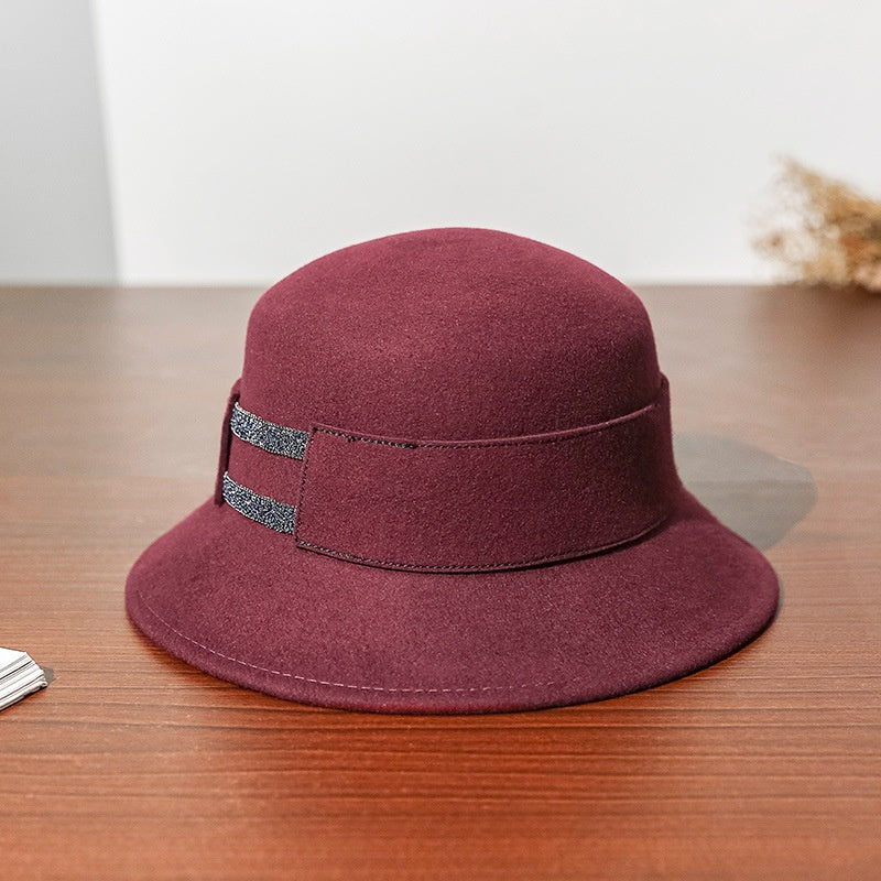 Felt Top Hat with Beaded Decoration