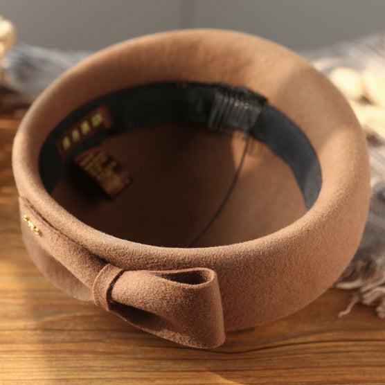 Simple Stewardess Beret with Bow