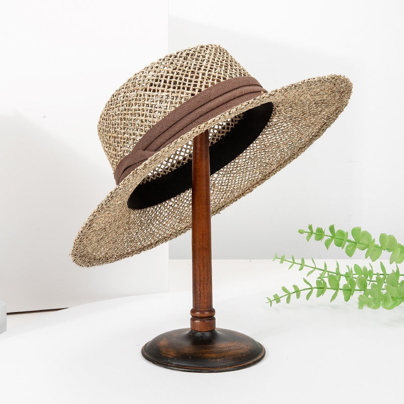 Straw Hat Sun Hat with Decorative Band