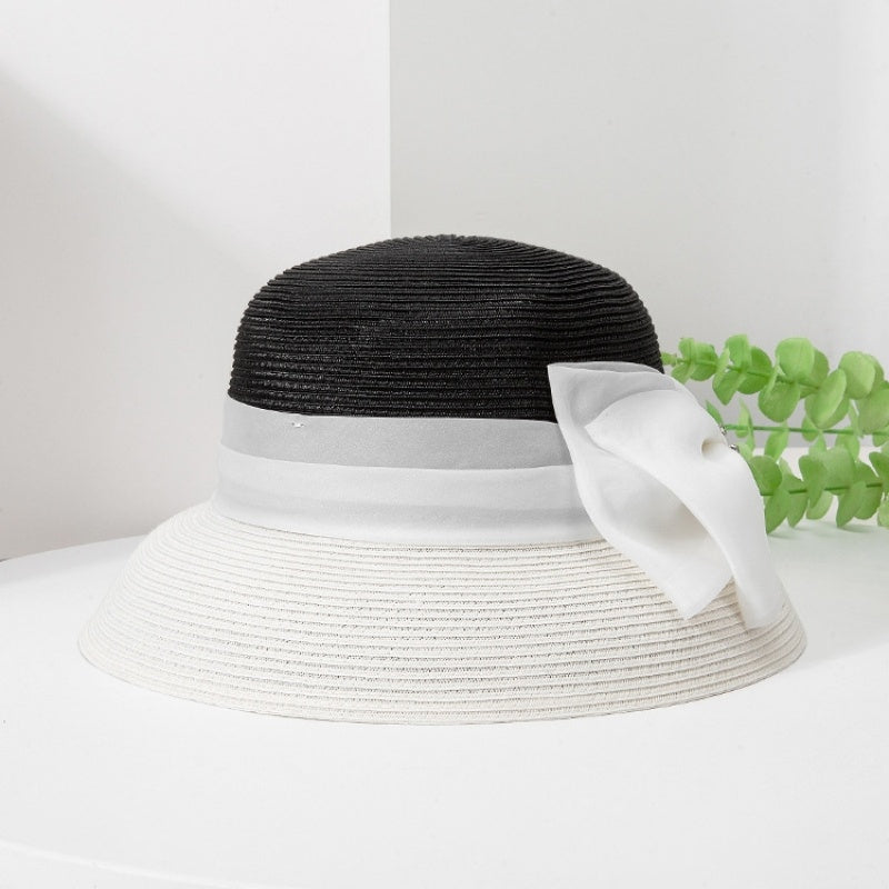 Sun Hat Straw Hat with Big Bow