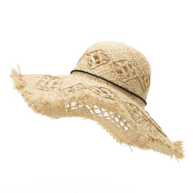 Straw Hat with Rough Selvedge
