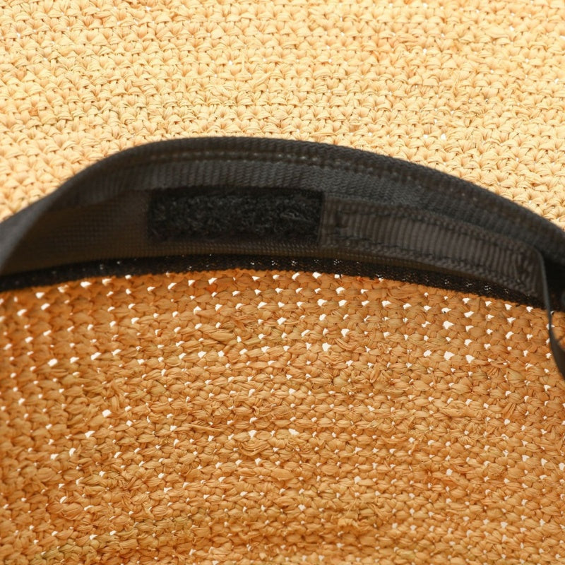 Straw Hat with Tulip Embroidery