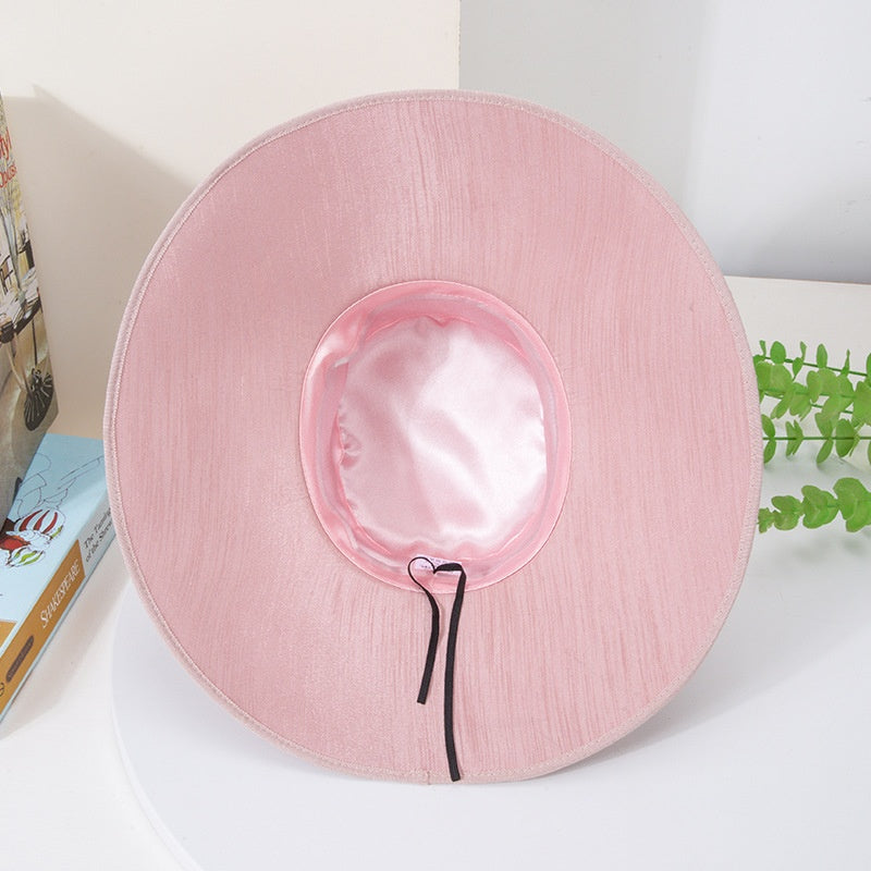 Cloche Hat Top Hat with Big Bow