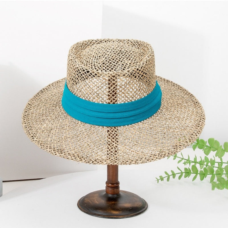 Straw Hat Sun Hat with Decorative Band