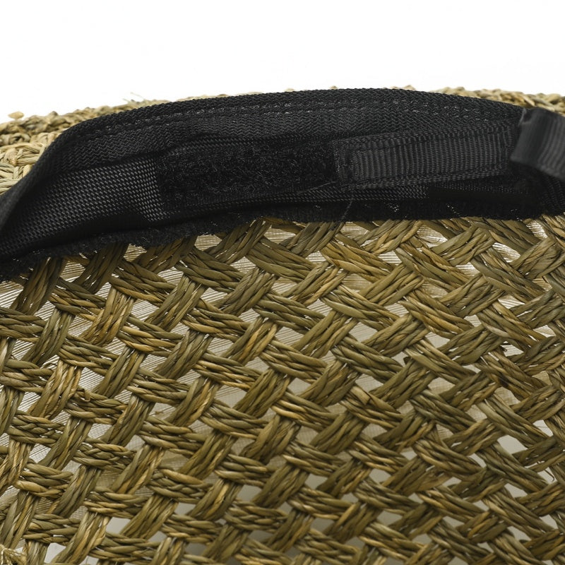 Straw Top Hat with Bow Decoration