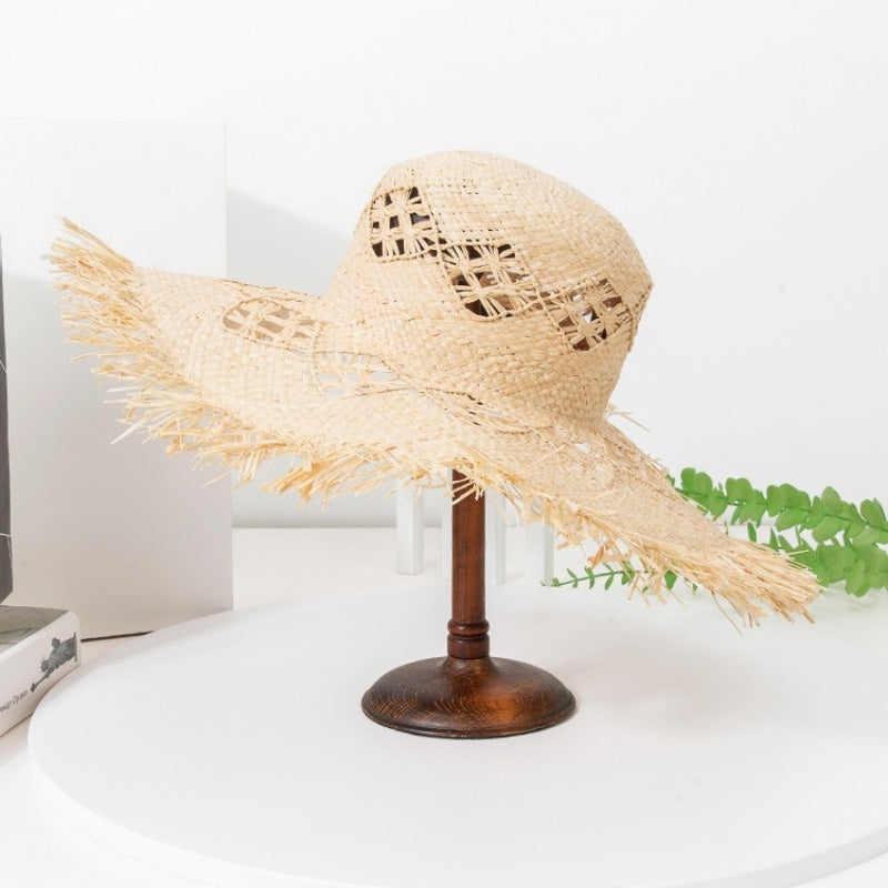 Hollow-carved Wide Brim Sun Hat