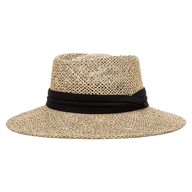 Straw Hat Sun Hat with Decorative Band
