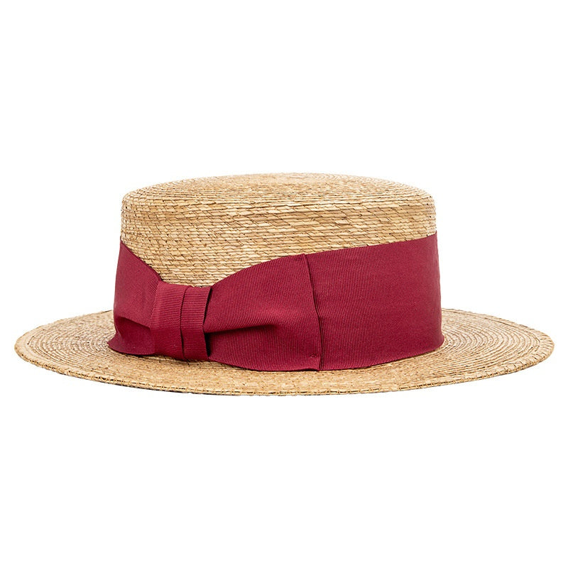 Bowler Hat Sun Hat with Red bow