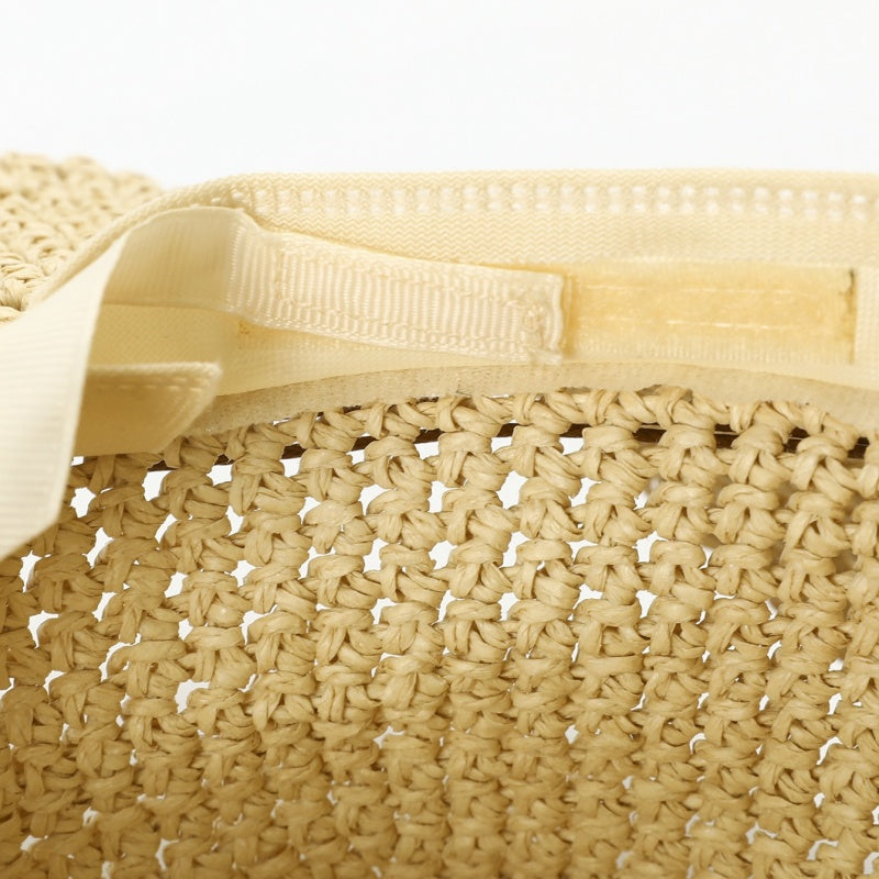 Straw Cowboy Hat with Beaded Decoration