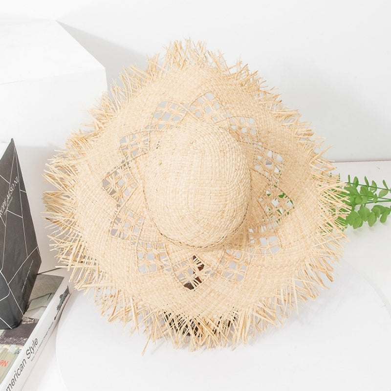 Hollow-carved Wide Brim Sun Hat
