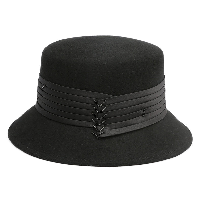 Felt Bucket Hats with Ribbon